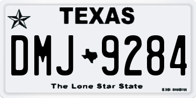 TX license plate DMJ9284