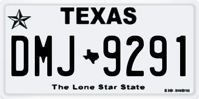 TX license plate DMJ9291