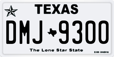 TX license plate DMJ9300