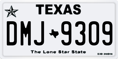 TX license plate DMJ9309