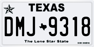 TX license plate DMJ9318