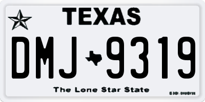 TX license plate DMJ9319