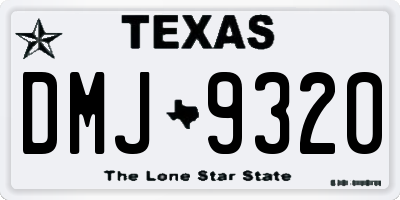 TX license plate DMJ9320