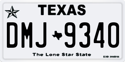 TX license plate DMJ9340