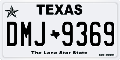 TX license plate DMJ9369