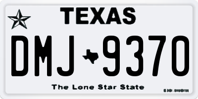 TX license plate DMJ9370