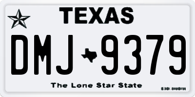 TX license plate DMJ9379