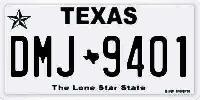 TX license plate DMJ9401
