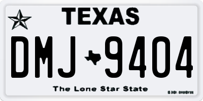 TX license plate DMJ9404