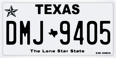 TX license plate DMJ9405