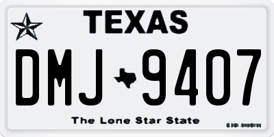 TX license plate DMJ9407