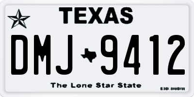 TX license plate DMJ9412