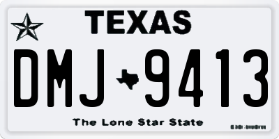 TX license plate DMJ9413