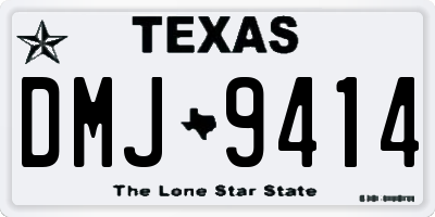 TX license plate DMJ9414