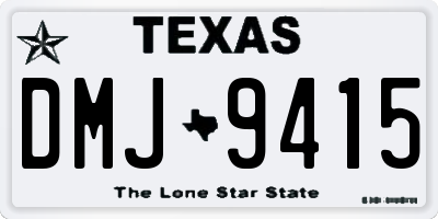 TX license plate DMJ9415