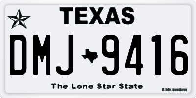 TX license plate DMJ9416