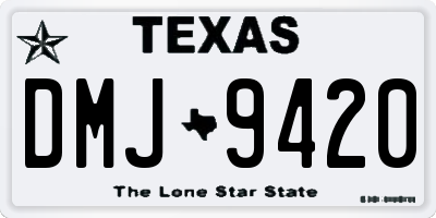 TX license plate DMJ9420