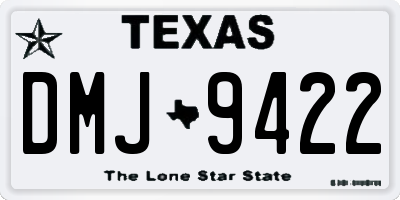 TX license plate DMJ9422