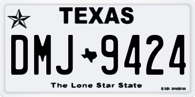 TX license plate DMJ9424