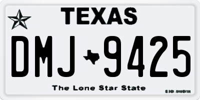 TX license plate DMJ9425