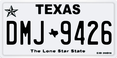 TX license plate DMJ9426