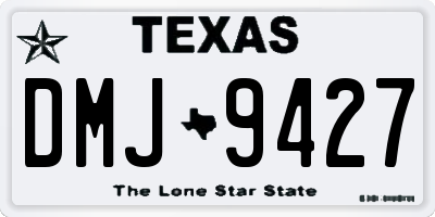 TX license plate DMJ9427