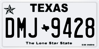 TX license plate DMJ9428