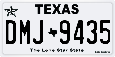 TX license plate DMJ9435