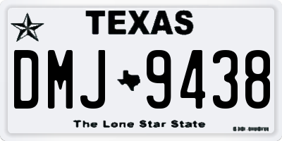 TX license plate DMJ9438