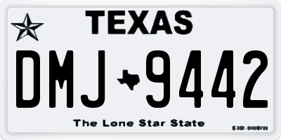 TX license plate DMJ9442