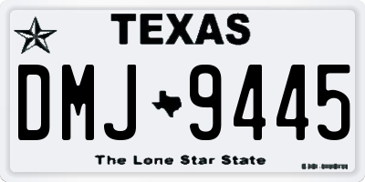 TX license plate DMJ9445
