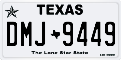 TX license plate DMJ9449