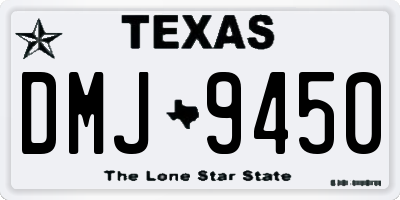 TX license plate DMJ9450