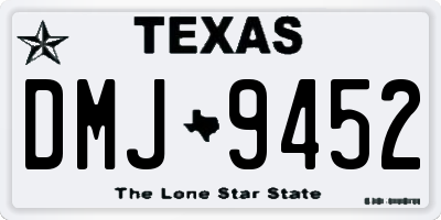 TX license plate DMJ9452