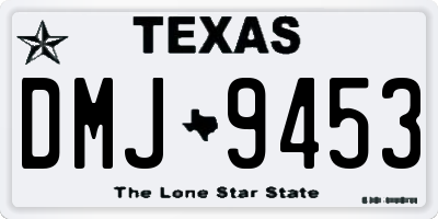 TX license plate DMJ9453
