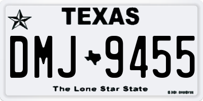 TX license plate DMJ9455