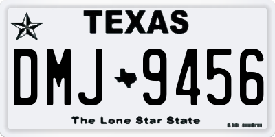 TX license plate DMJ9456