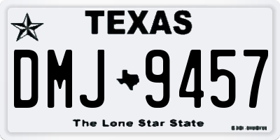 TX license plate DMJ9457
