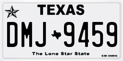 TX license plate DMJ9459