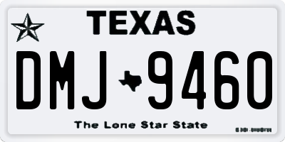 TX license plate DMJ9460