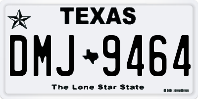 TX license plate DMJ9464