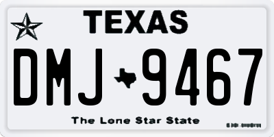 TX license plate DMJ9467