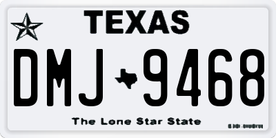 TX license plate DMJ9468