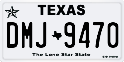 TX license plate DMJ9470