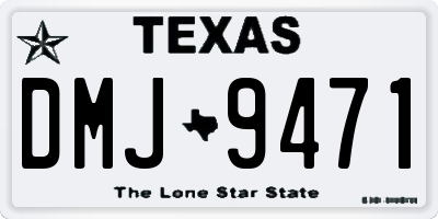 TX license plate DMJ9471
