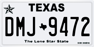 TX license plate DMJ9472