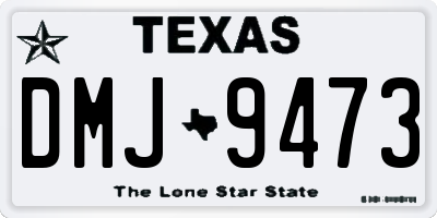 TX license plate DMJ9473