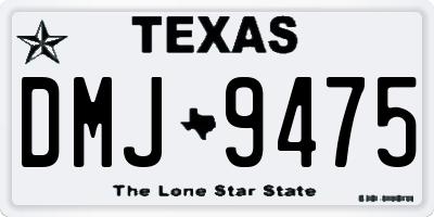 TX license plate DMJ9475