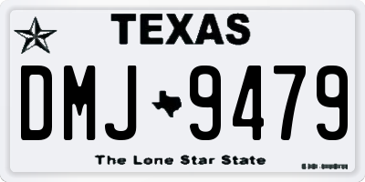 TX license plate DMJ9479