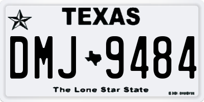 TX license plate DMJ9484